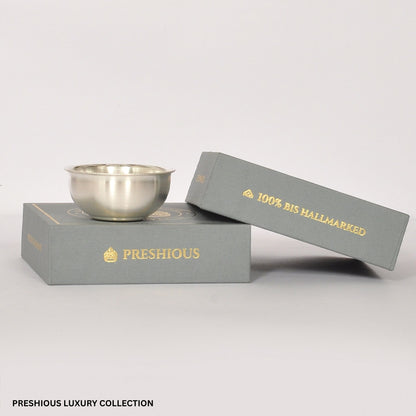 Preshious Mini Pure Silver Bowl - 1.75 inches  - DELHI PATTERN