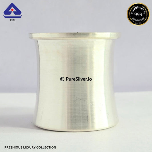 925 Silver Panchpatra - 100 ml, 2 inches (~34 grams) PANCHAPATRA PATTERN