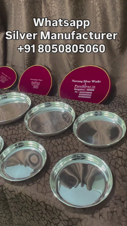 PRESHIOUS 925 Silver Plate, 1.75 inches to 12 inches, BIS Hallmarked