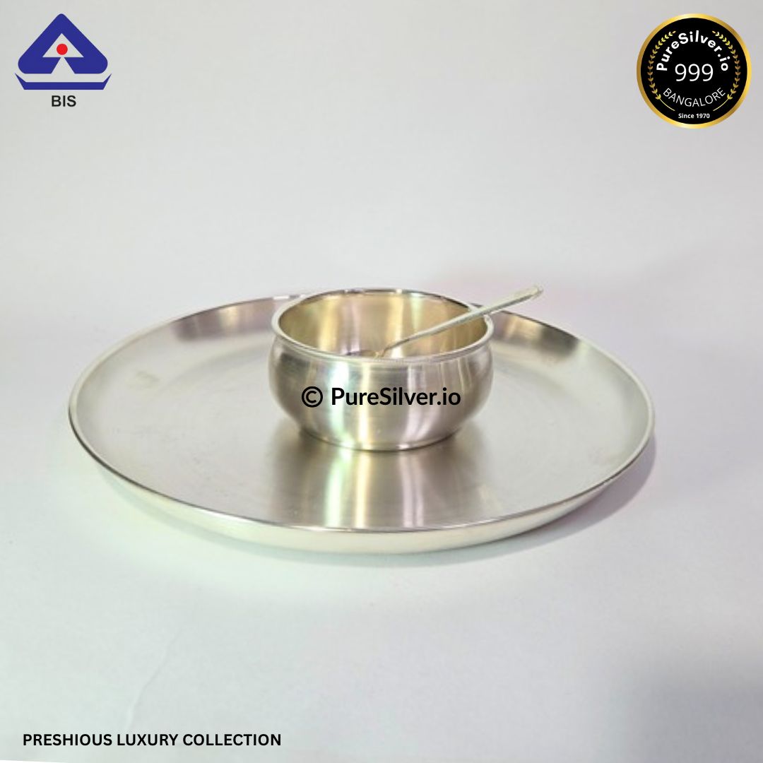 925 Silver Plate - 9.75 inches (~350 grams) NASTA PATTERN