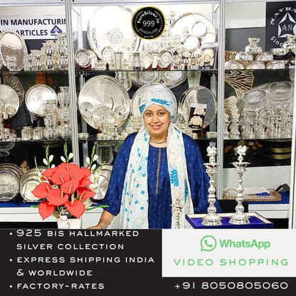 Delhi Pure Silver Bowl, Satin Matte | 925 Sterling Pure Silver (BIS Hallmarked) | WHOLESALE PRICE / Resell