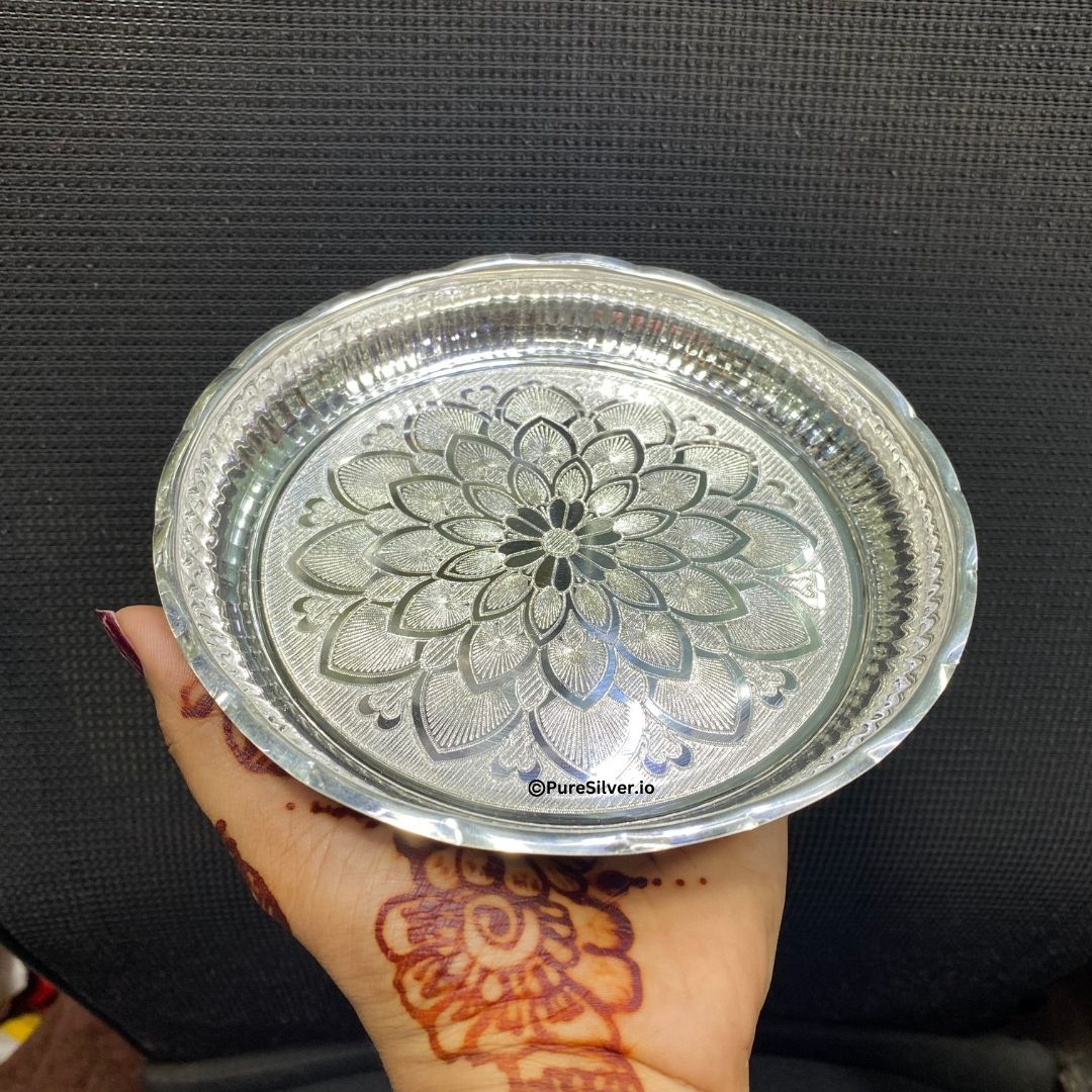 Bespoke Small Silver Thali Designs