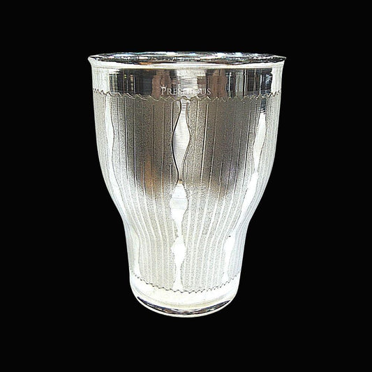 83 gms Pure Silver Bombay Glass - Indian Design and Matt Finished BIS Hallmarked
