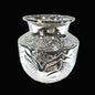 205 gms Pure Silver Fancy Kalash Lota - Embossed Wave Design BIS Hallmarked