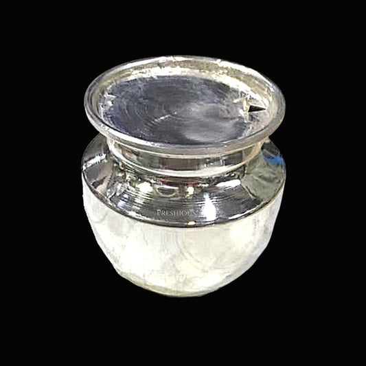52 gms Pure Silver Gangai Kalash Chombu - Mirror Finished BIS Hallmarked