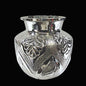 153 gms Pure Silver Fancy Kalash Lota - Embossed Top Plant Galaxy Design