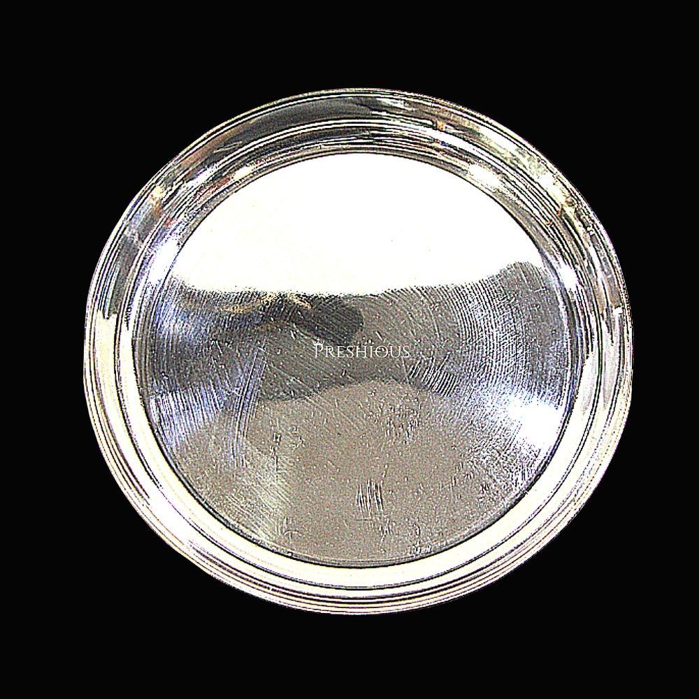 558 gms Pure Silver Bangalore Plate - Mirror Finished