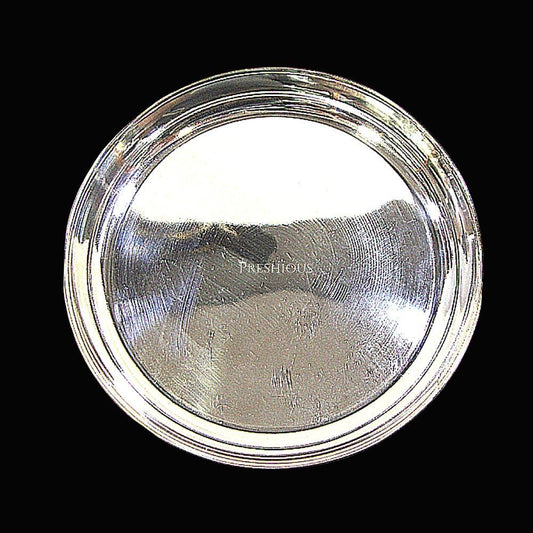 2209 gms Pure Silver Bangalore Plate - Mirror Finished BIS Hallmarked